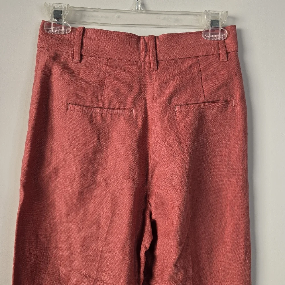 Wilfred The Effortless Pant Linen High Waist Wide Leg 0 Moroccan Spice Pink